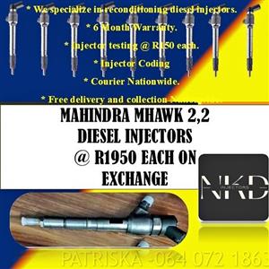 MAHINDRA MHAWK 2,2 COMMON RAIL DIESEL INJECTORS FOR SALE