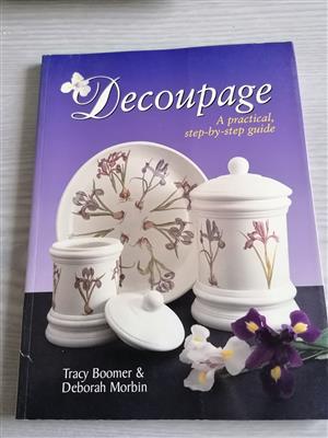Decoupage books x 3