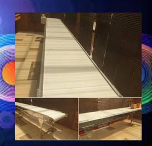 system, .5m stainless steel conveyors systems, 220 volts, with speed control,