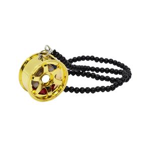 JDM Wheel with Hanging Pendant (Gold)