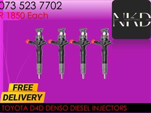 Toyota D4D Denzo Diesel injectors 