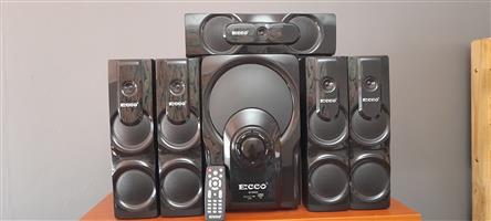 ecco home theater 5.1 channel with usb mp3 and bluetooth