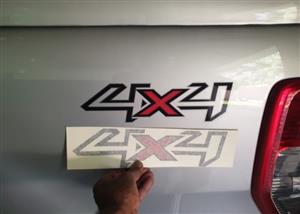 Ford Ranger 4x4 side bin stickers decals