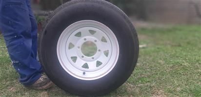 Goodride 195R14C trailer wheel and tyre for sale