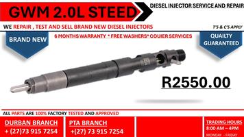 GWM 2.0L STEED 5 Diesel Injectors 