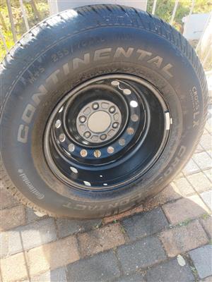 Unused New 16 inch Ford Ranger T6 Spare Wheel with New 255/70/16 Continental Cro