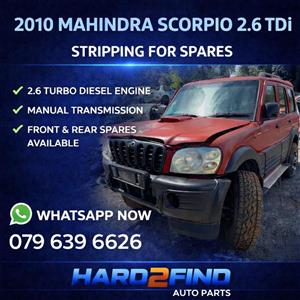 2010 Mahindra Scorpio 2.6 TDi Stripping For Spares!!!