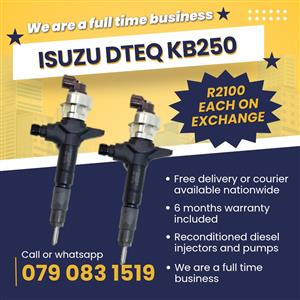 ISUZU DTEQ KB250 INJECTORS FOR SALE WITH WARRANTY 