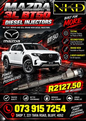 Mazda 3.0L BT50 Diesel Injectors 