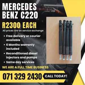 MERCEDES BENZ C220 INJECTORS FOR SALE WITH WARRANTY INCLUDED 