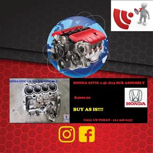 HONDA CIVIC 1.5L D15 DIESEL SUB ASSEMBLY FOR SALE