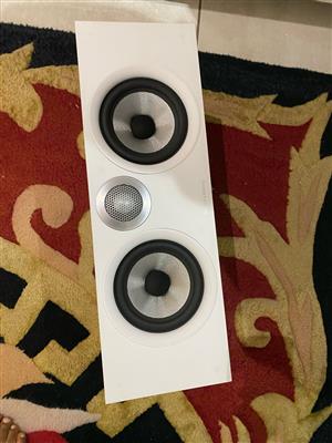 Bowers and HTM6 S2 anniversary edition centre-channel speaker. (White)