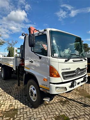Hino 500 1322 Dropside with Crane 2014 Model