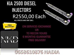 KIA 2500 DIESEL INJECTORS FOR SALE OR RECON WITH WASHERS