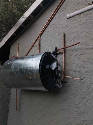 Normal geyser, solar geyser, heat pump, PLUMBING COC. ETC
