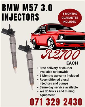 BMW M57 3.0 INJECTORS FOR SALE WITH WARRANTY INCLUDED 