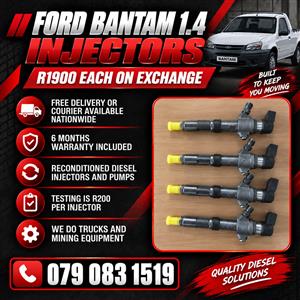 FORD BANTAM 1.4 INJECTORS FOR SALE WITH WARRANTY 