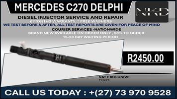 Mercedes C270 Delphi Diesel Injectors 