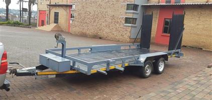 This tow trailer is still in good condition and neat 