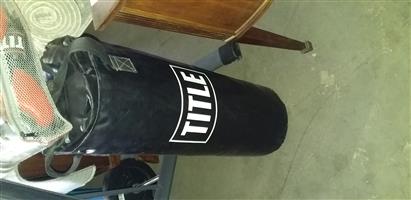 TITLE BOXING BAG AND GLOVES