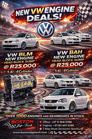 Brand new HBS Engine for VW BAH