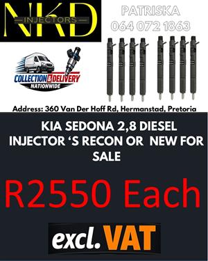 KIA SEDONA 2.8 -INJECTORS FOR BAKKIES FOR SALE 
