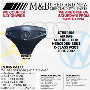 Steering Airbag (Second Hand) Suitable for Mercedes-Benz C-Class W