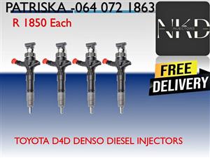 TOYOTA D4D DENSO DIESEL INJECTORS FOR SALE