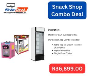 Start your own business today with a Snack Shop Combo Deal