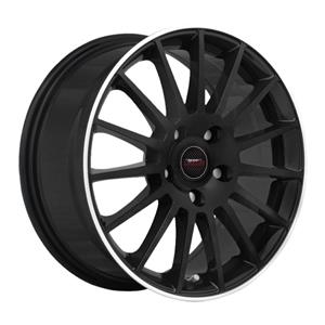 17″ A-Line Maison 5/100 Silk Black Machined Lip Alloy Wheels