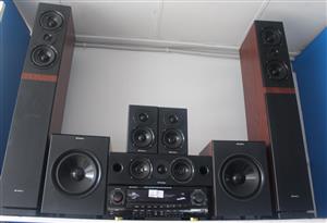 SANSUI SHT-6200 5.2 CHANNEL HOME THEATRE SYSTEM NO REMOTE S062084A