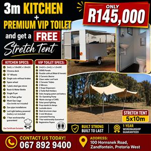 "SPECIAL COMBO" 3m Kitchen + Premium VIP Toilet