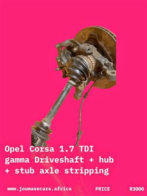 Opel Corsa gamma 1.7 suspension stripping