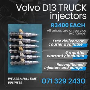 VOLVO D13 TRUCK INJECTORS FOR SALE WITH WARRANTY 