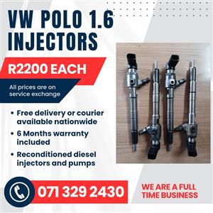 VW POLO 1.6 INJECTORS FOR SALE WITH WARRANTY 