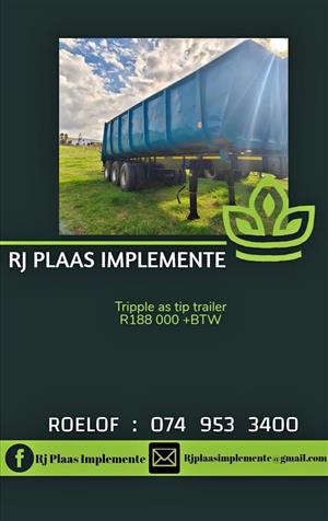 Tripple axle tripper