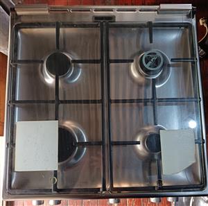 Bosch gas stove with electric oven,silver.Never used