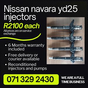 NISSAN NAVARA 2.5 INJECTORS FOR SALE WITH WARRANTY 