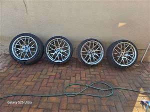 19 Inch BMW M3 E46 CSL Narrow & Wides With Tires