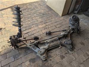 A complete front suspension subframe assembly for Hyundai i20 2012 model availab