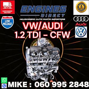 Import VW/AUDI 1.2 TDI Bluemotion CFW Engine for sale.