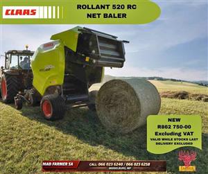 New CLAAS Rollant 520RC round balers for sale at Mad Farmer SA