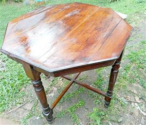 Octagonal Table . Antique