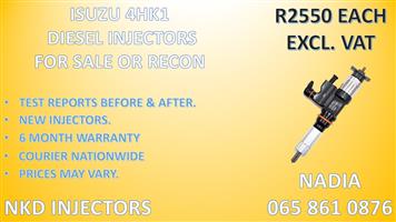 DIESEL INJECTORS FOR ISUZU 4HK1. FAST DELIVERY
