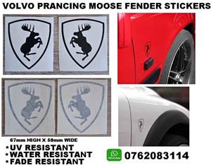 Volvo Prancing Moose fender stickers decals