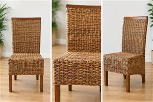 Rattan Dining room chairs 