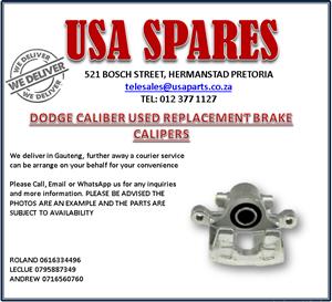 DODGE CALIBER USED REPLACEMENT BRAKE CALIPERS FOR SALE