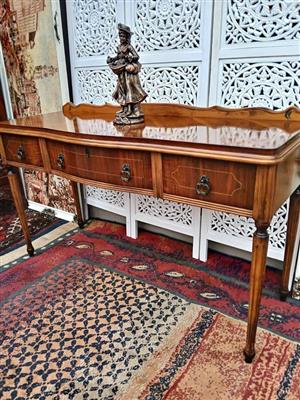 Classic Antique Wooden Sideboard with Inlaid Detail