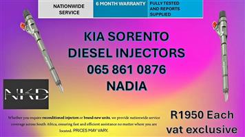 KIA SORENTO DIESEL INJECTORS FOR SALE-RECONDITIONED AND NEW
