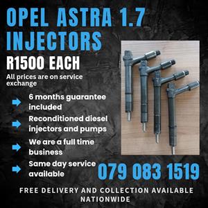 OPEL ASTRA 1.7 INJECTORS FOR SALE WITH WARRANTY 